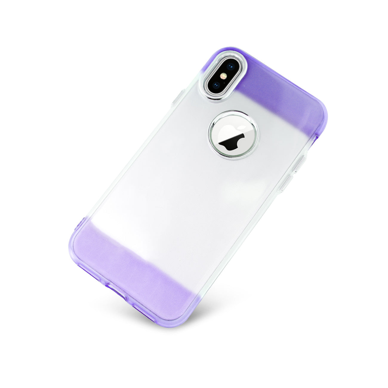 Colorful Protective Flexible Soft TPU Bumper Cover for Apple iPhone X 5.8 inch In Purple