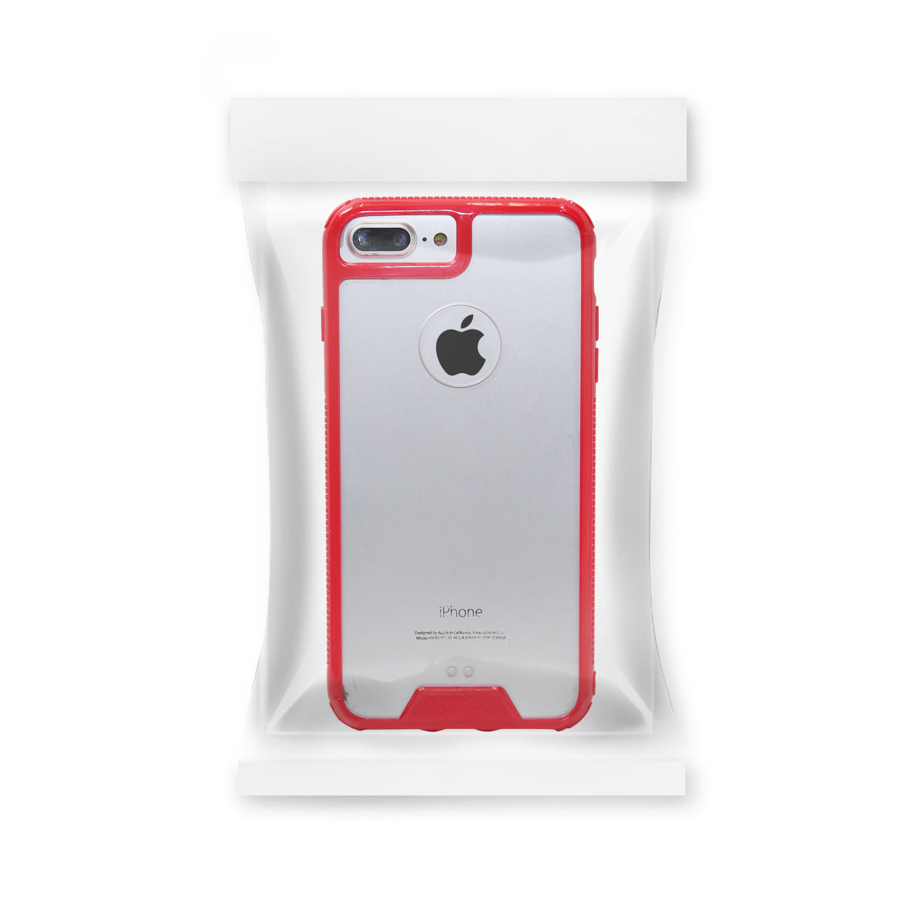 Back Cover Bumper TPU Slim iPhone 7/ 8/ SE2 Clear Red Color