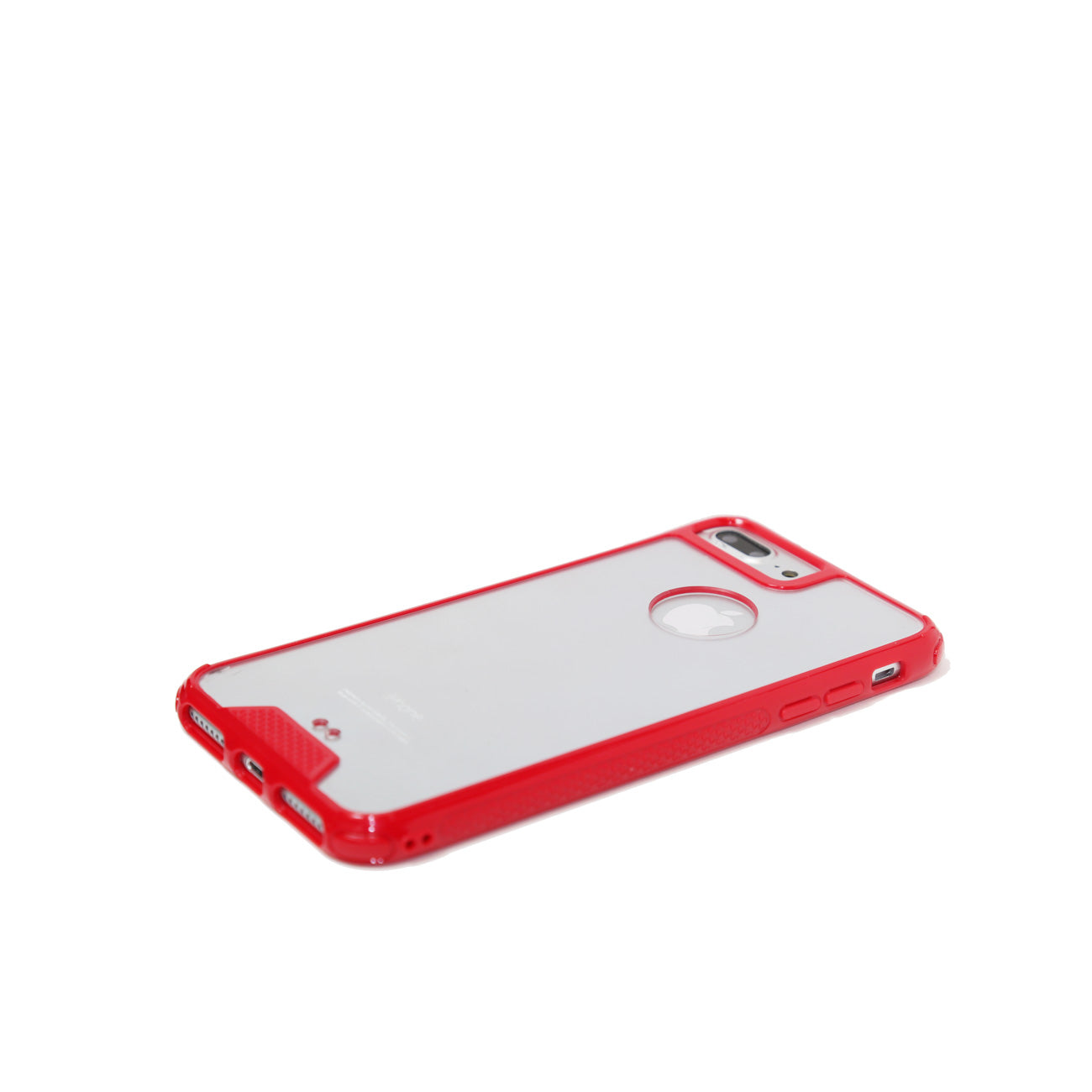 Back Cover Bumper TPU Slim iPhone 7 Plus/ 8 Plus Clear Red Color