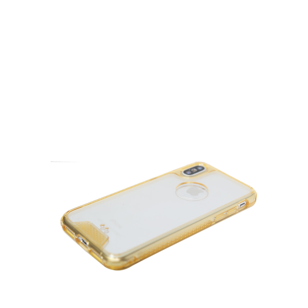 iPhone X Slim Bumper TPU Back Cover In Clear Gold