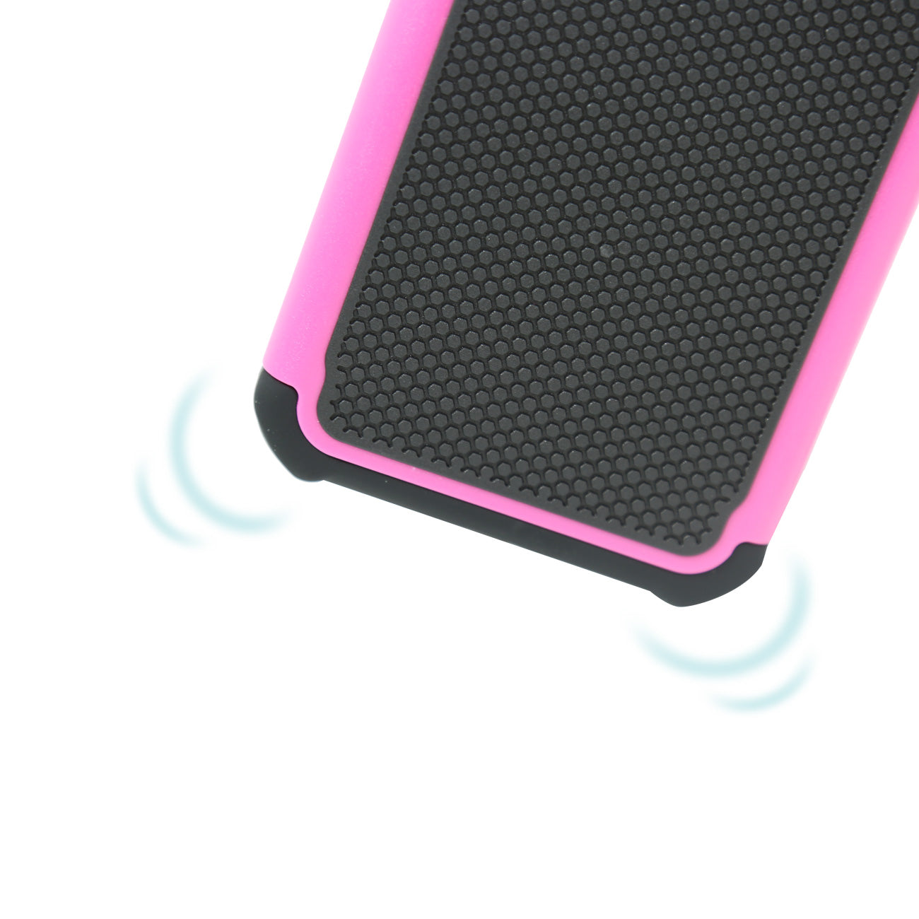 iPhone X Hybrid Dual Layer Protective Case In Hot Pink
