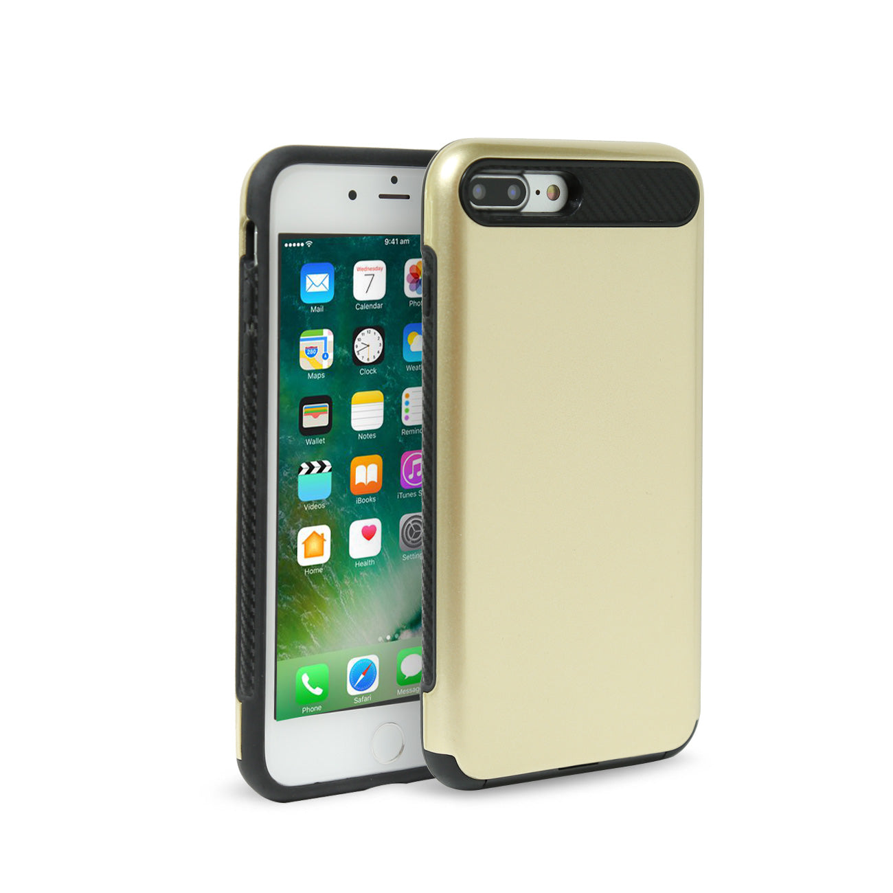 Case Protective Hybrid Dual Layer iPhone 7/ 8/ SE2 Gold Color