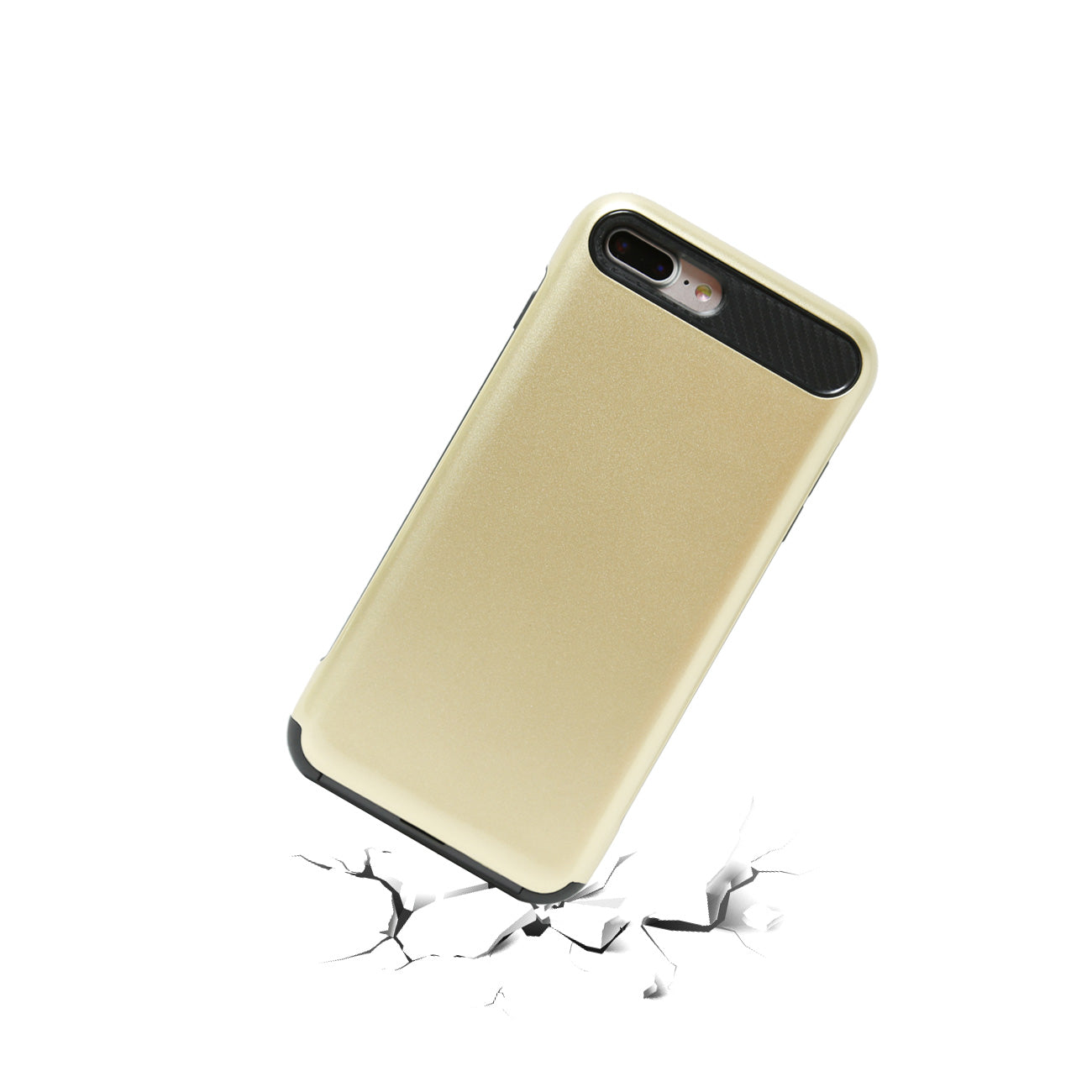 Case Protective Hybrid Dual Layer iPhone 7/ 8/ SE2 Gold Color