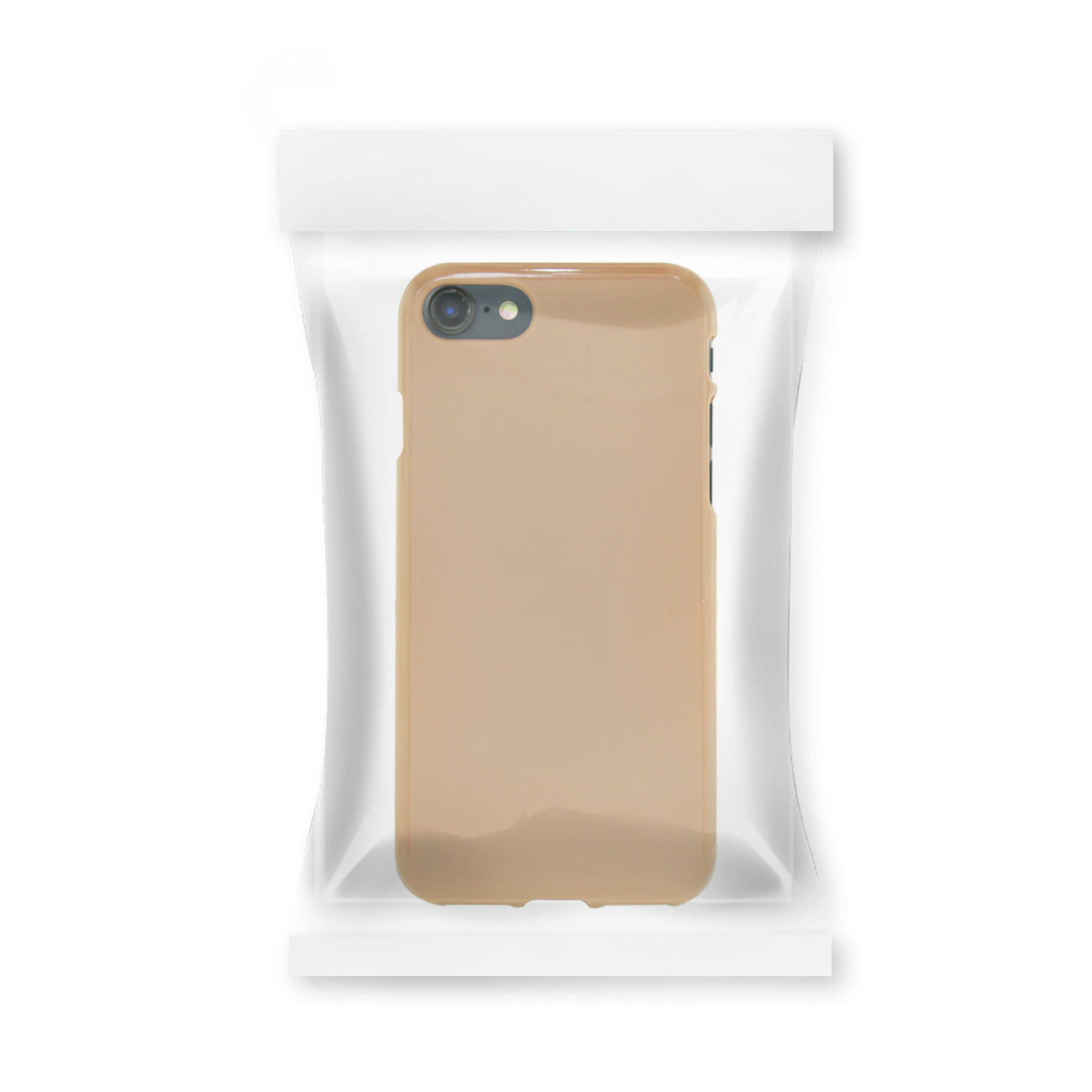 Case Slim Colorful Jelly iPhone 7/ 8/ SE2 Brown Color