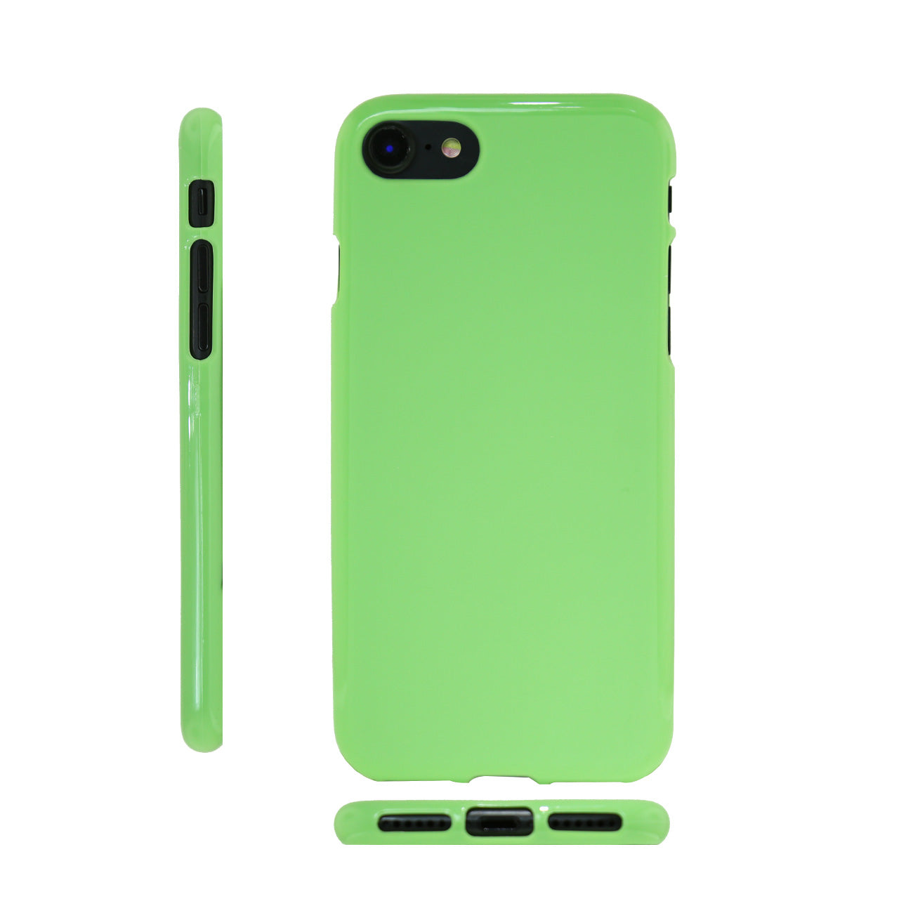 Case Slim Colorful Jelly iPhone 7 Plus/ 8 Plus Green Color