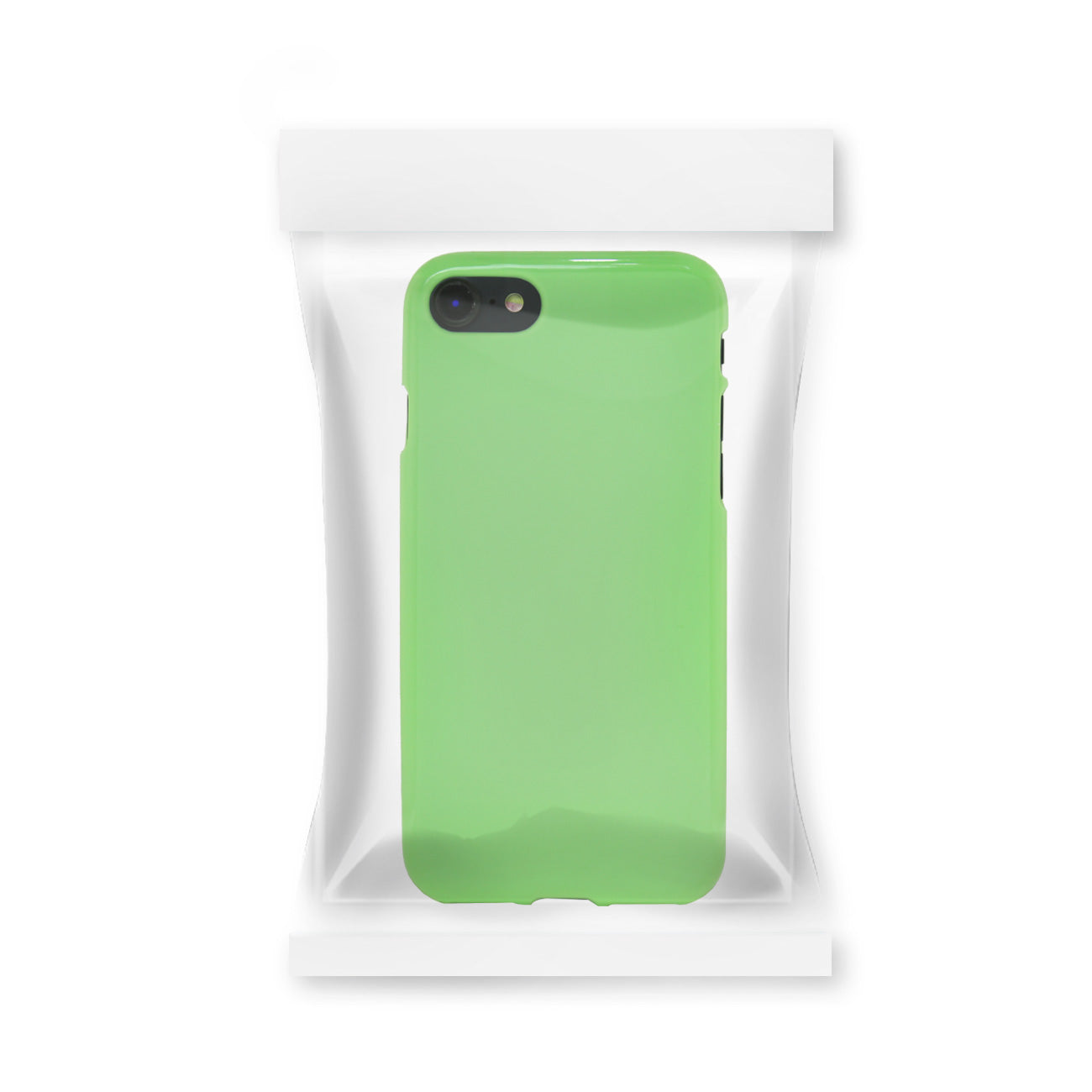 Case Slim Colorful Jelly iPhone 7 Plus/ 8 Plus Green Color