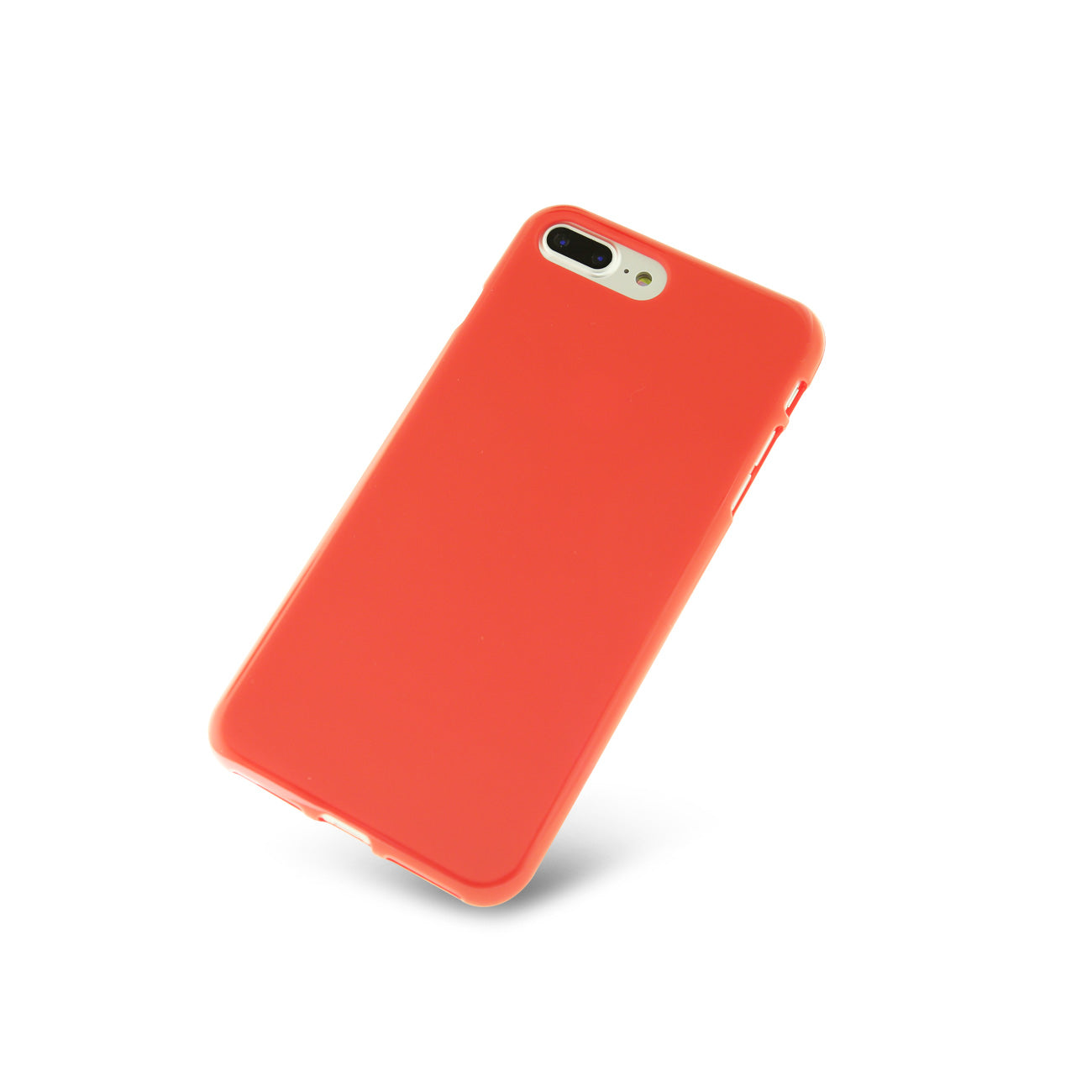 Case Slim Colorful Jelly iPhone 7 Plus/ 8 Plus Red Color