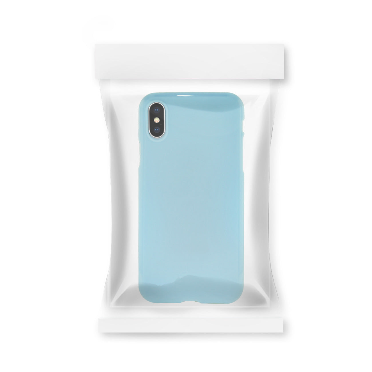 iPhone X Slim Colorful Jelly Case In Blue