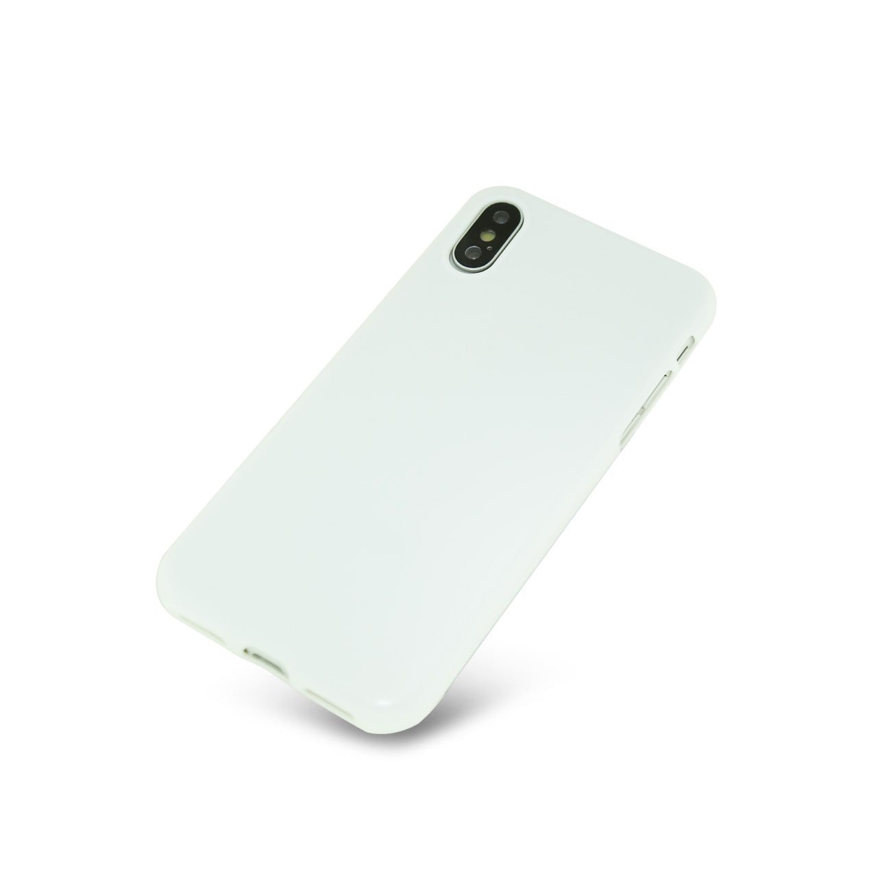 iPhone X Slim Colorful Jelly Case In White