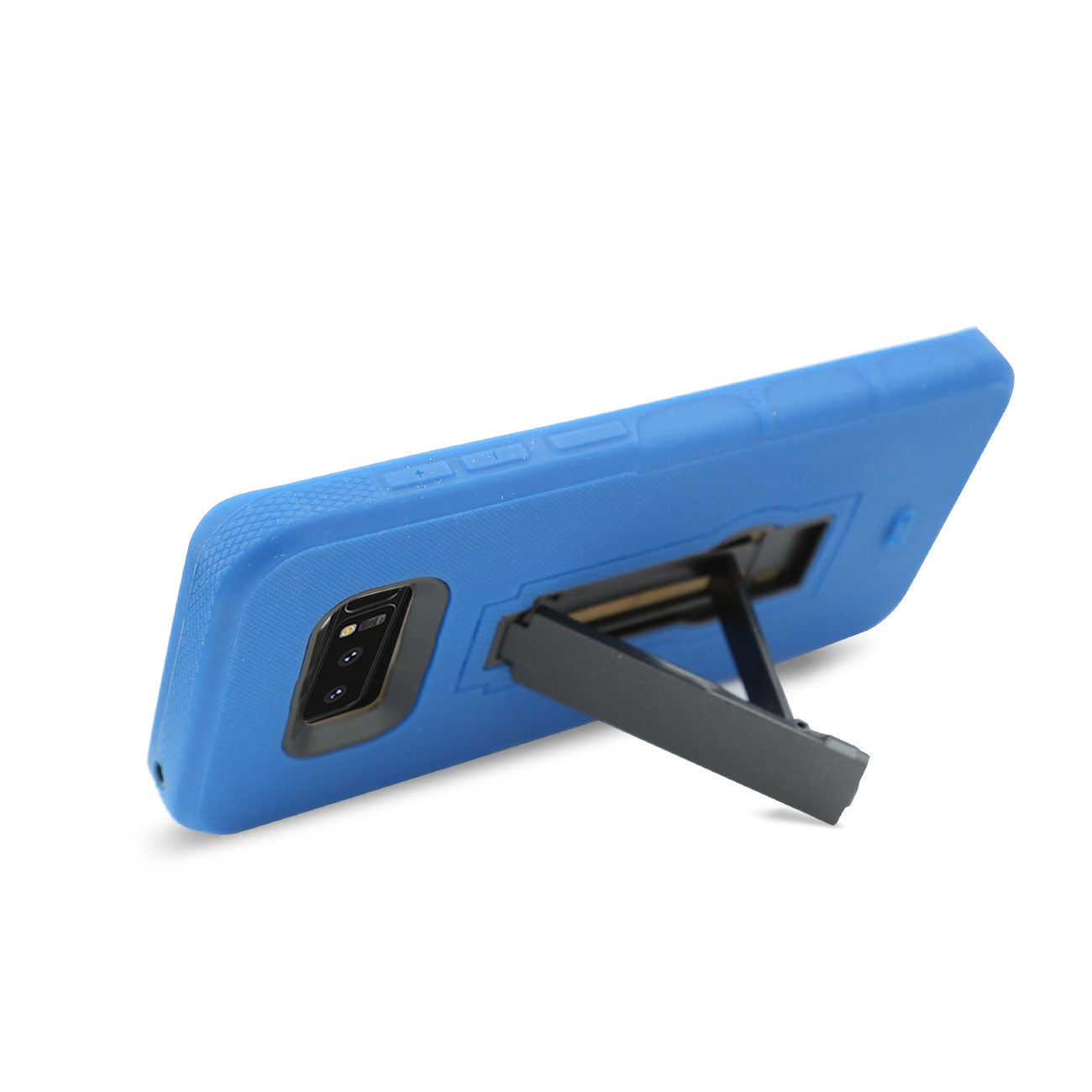 Case Protective Hybrid Dual Layer Kick-Stand Samsung Galaxy Note 8 Blue Color.