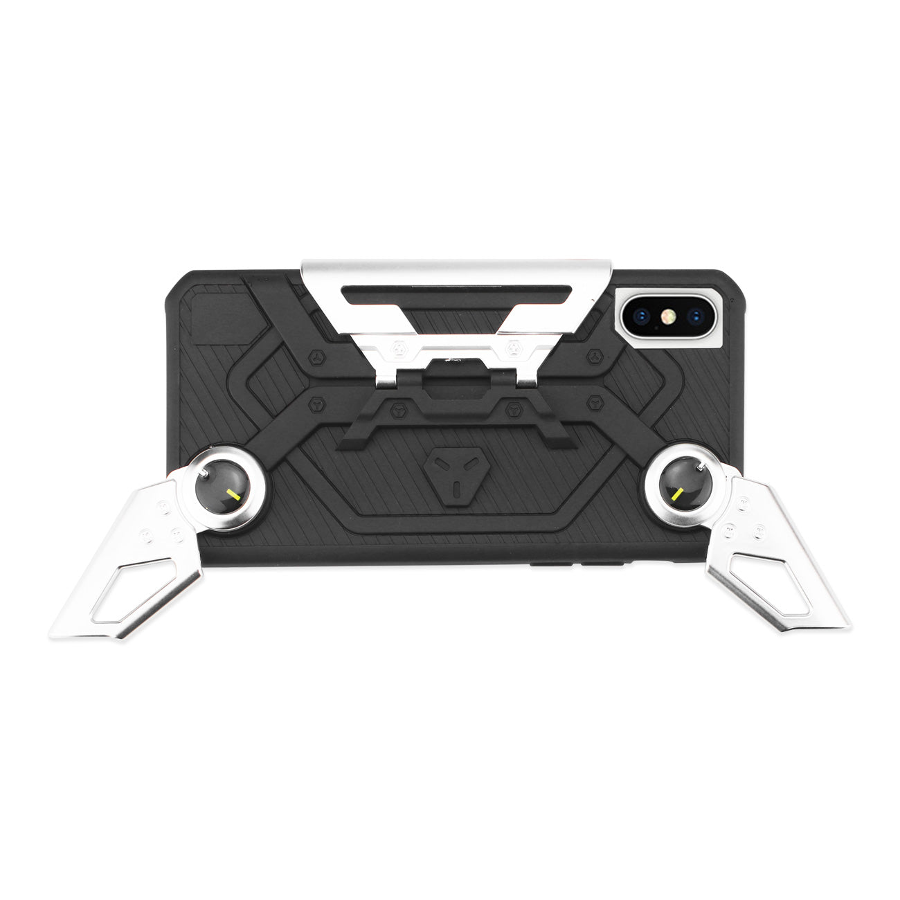 Phone Case Crab Smart With Foldable Joystick And Holder iPhone X Silver Color