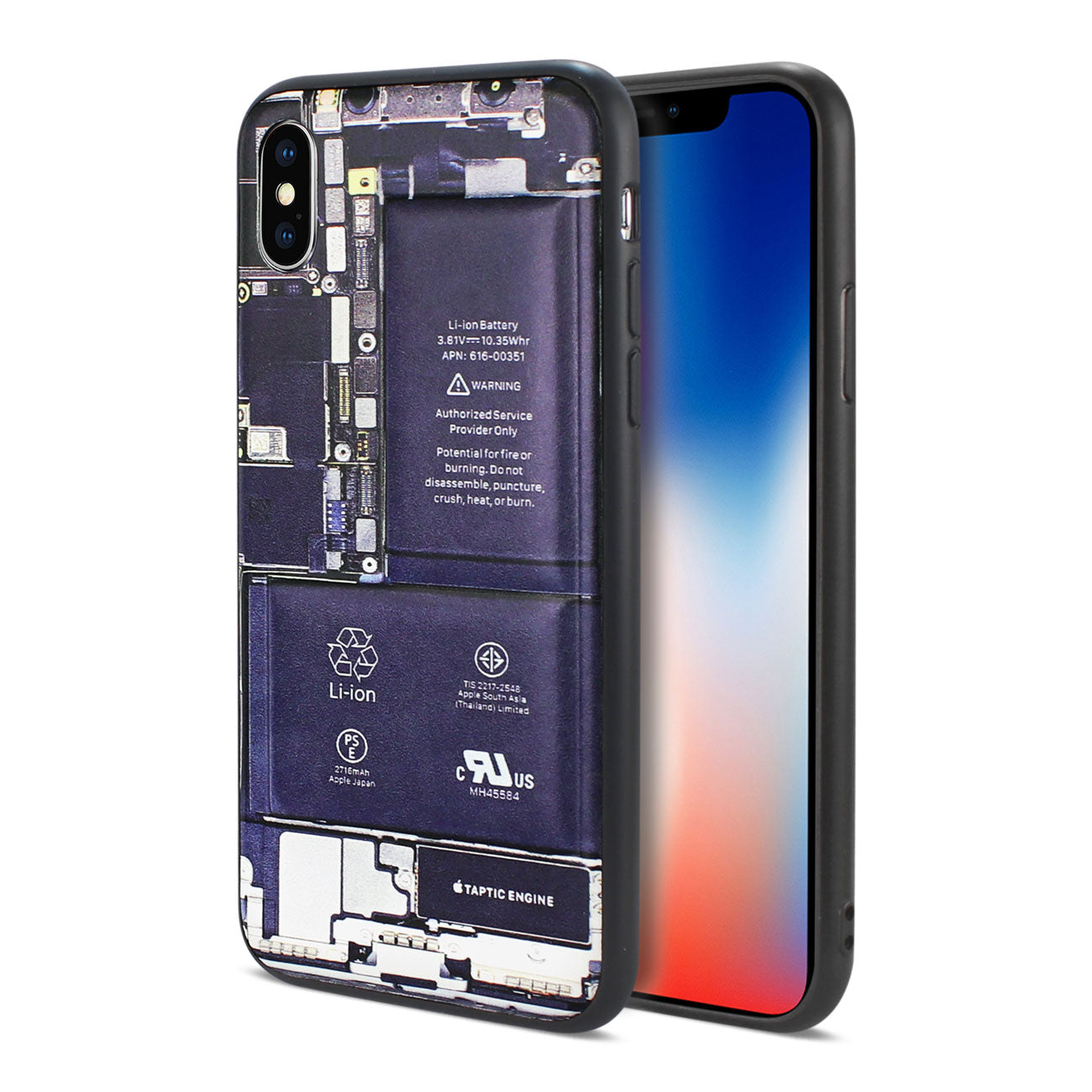 iPhone X Unibody Printed Circuit Board 3D Design TPU Cases