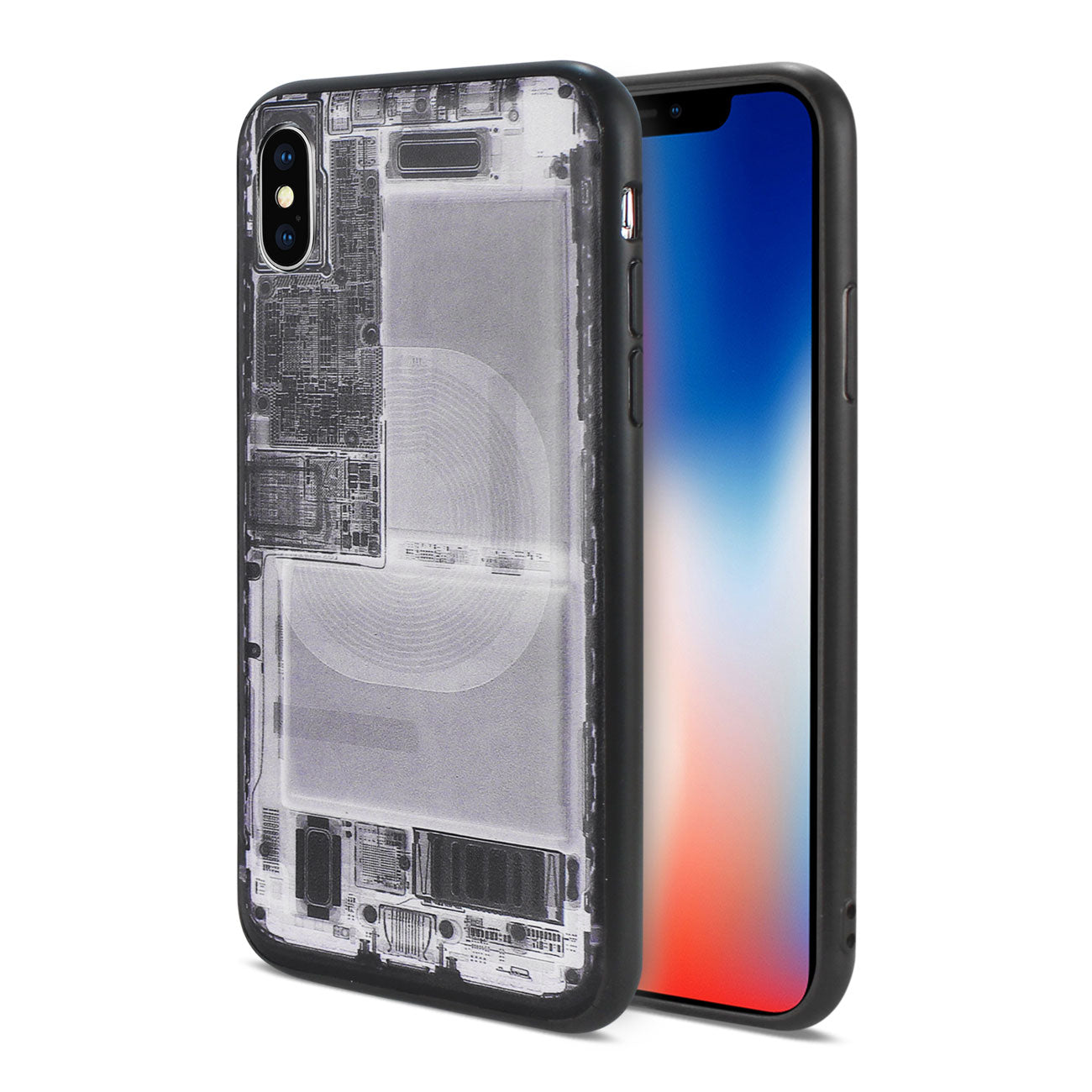 Case TPU Unibody X-Ray 3D Design iPhone X