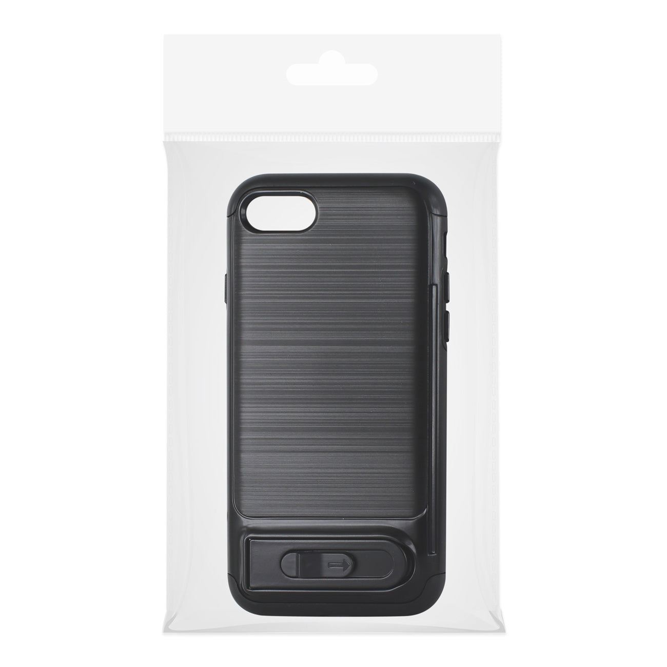 iPhone Semi-Automatic Card Holding Wallet Case iPhone 7/8/SE2 Black Color