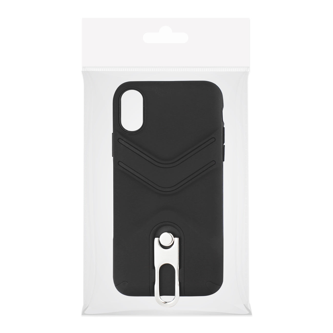 Cover PC TPU Protective With 360 Degree Rotatable Stand Slim-Fit Apple iPhone X Black Color