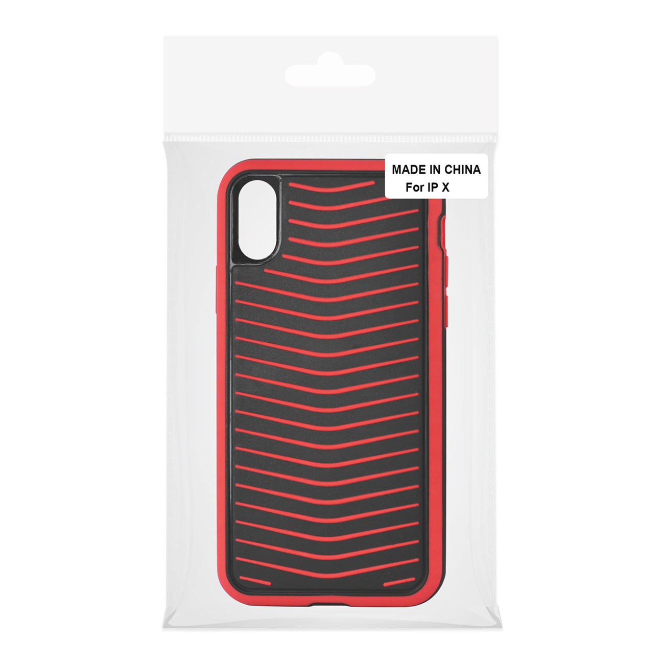 iPhone X Grip Case Multi Layer Protection Cover In Black And Red