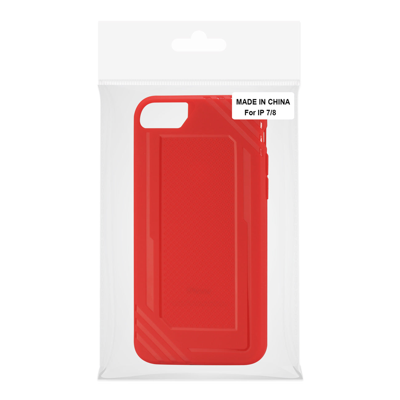 Case Armor Bumper TPU Soft Strong Rubber Slim-Fit Flexible Anti-Slip Grip iPhone 7/8/SE2 Red Color