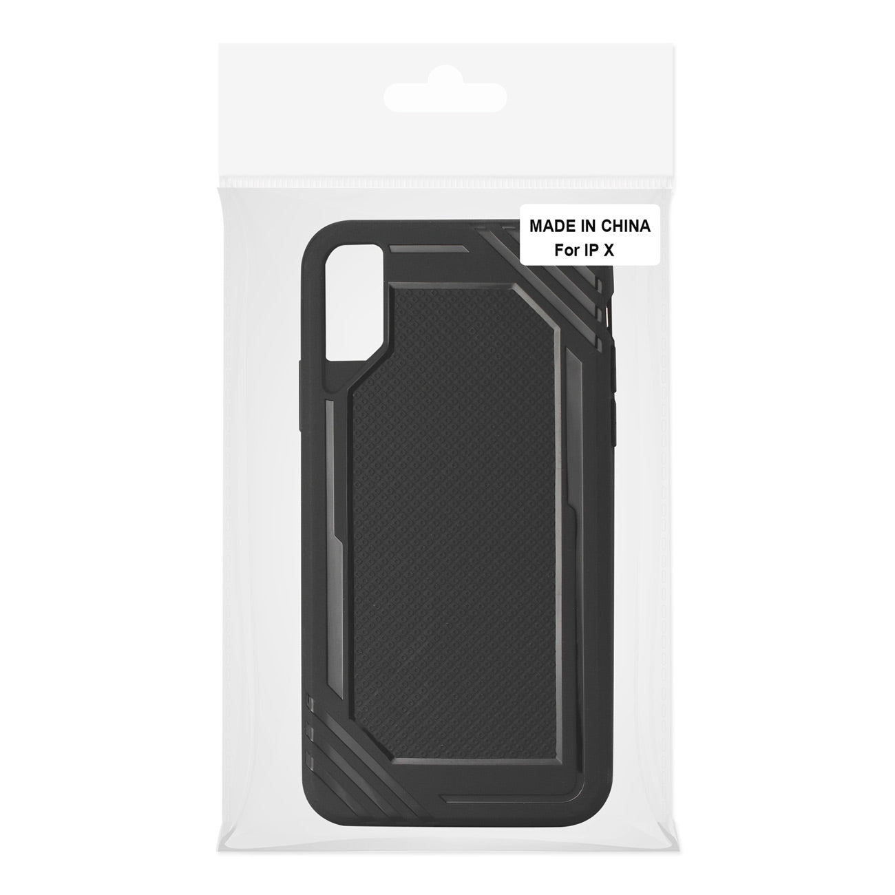 iPhone X Slim-Fit Flexible Soft TPU Strong Rubber Bumper Anti-Slip Grip Protective Armor in Black