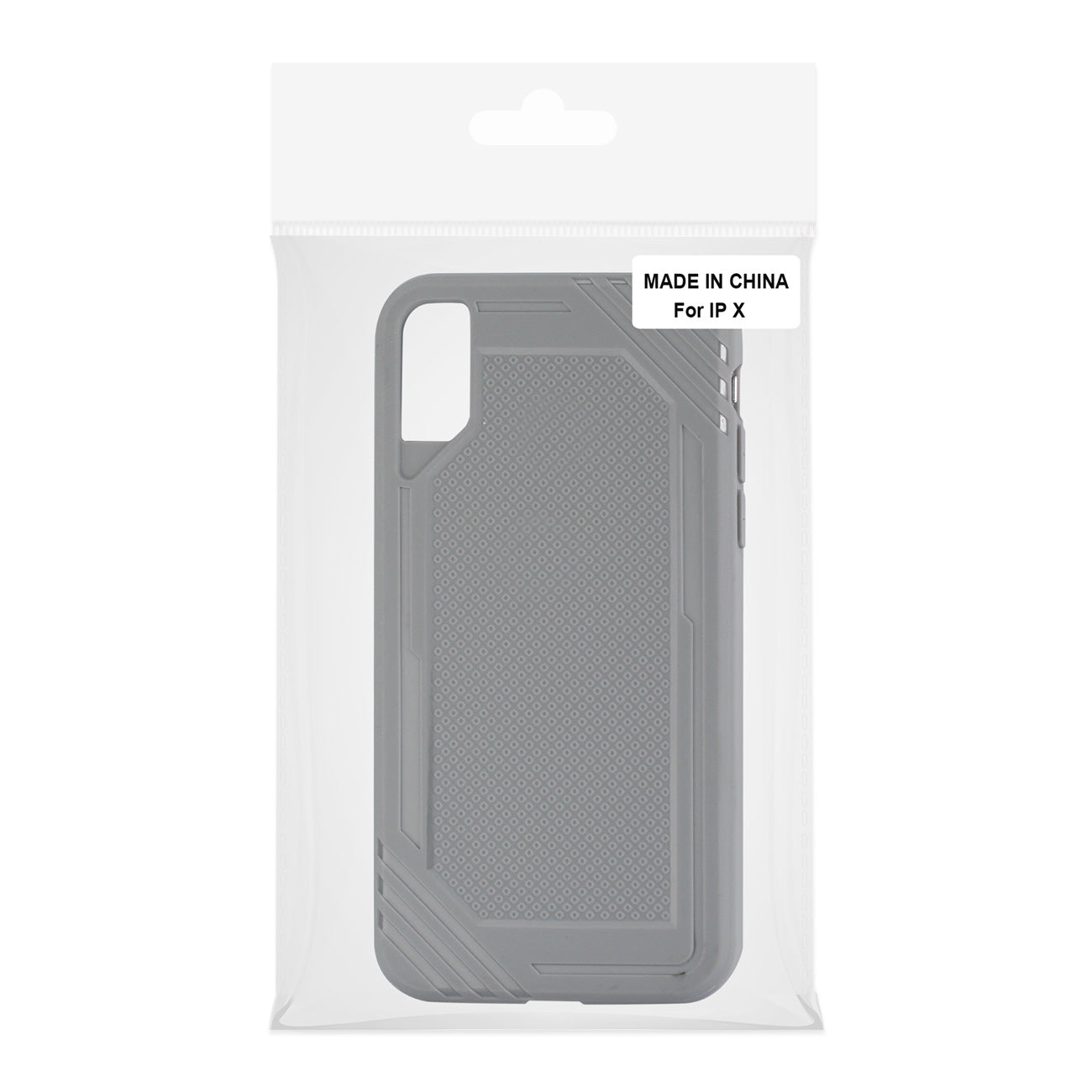 iPhone X Slim-Fit Flexible Soft TPU Strong Rubber Bumper Anti-Slip Grip Protective Armor in Gray