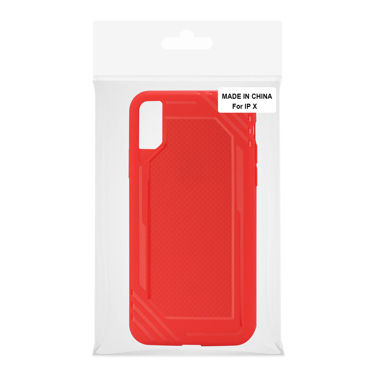 iPhone X Slim-Fit Flexible Soft TPU Strong Rubber Bumper Anti-Slip Grip Protective Armor In Red