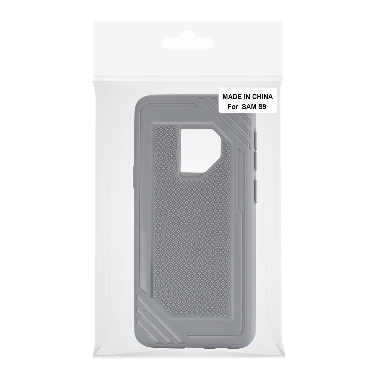Case Bumper Soft TPU Rubber Slim-Fit Anti-Slip Grip Samsung Galaxy S9 Gray Color