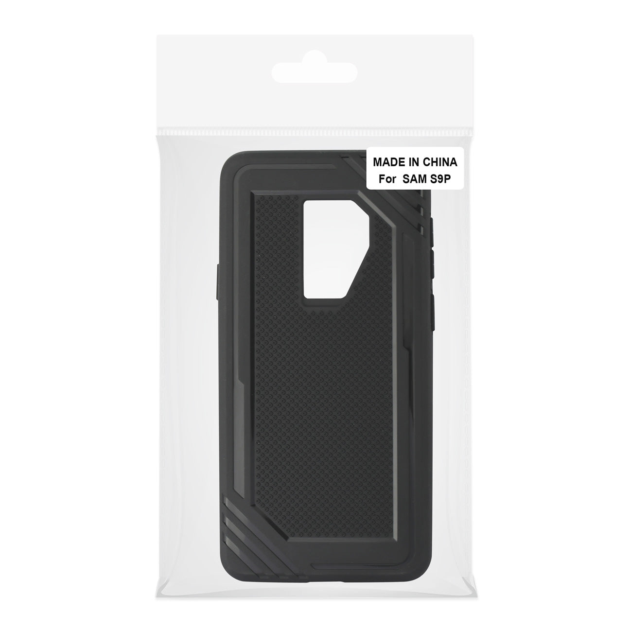 Case Bumper Rubber Soft TPU Slim-Fit Anti-Slip Grip Samsung Galaxy S9 Plus Black Color