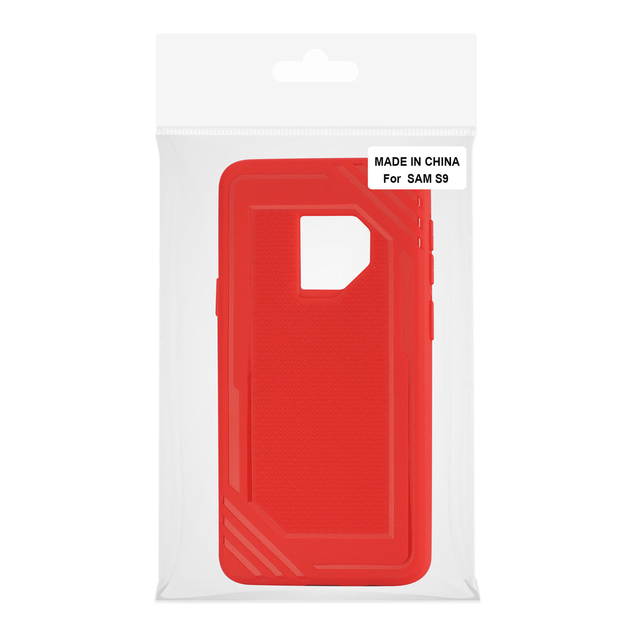 Cover Protective Bumper TPU Rubber Slim-Fit Soft Anti-Slip Grip Samsung Galaxy S9 Red Color