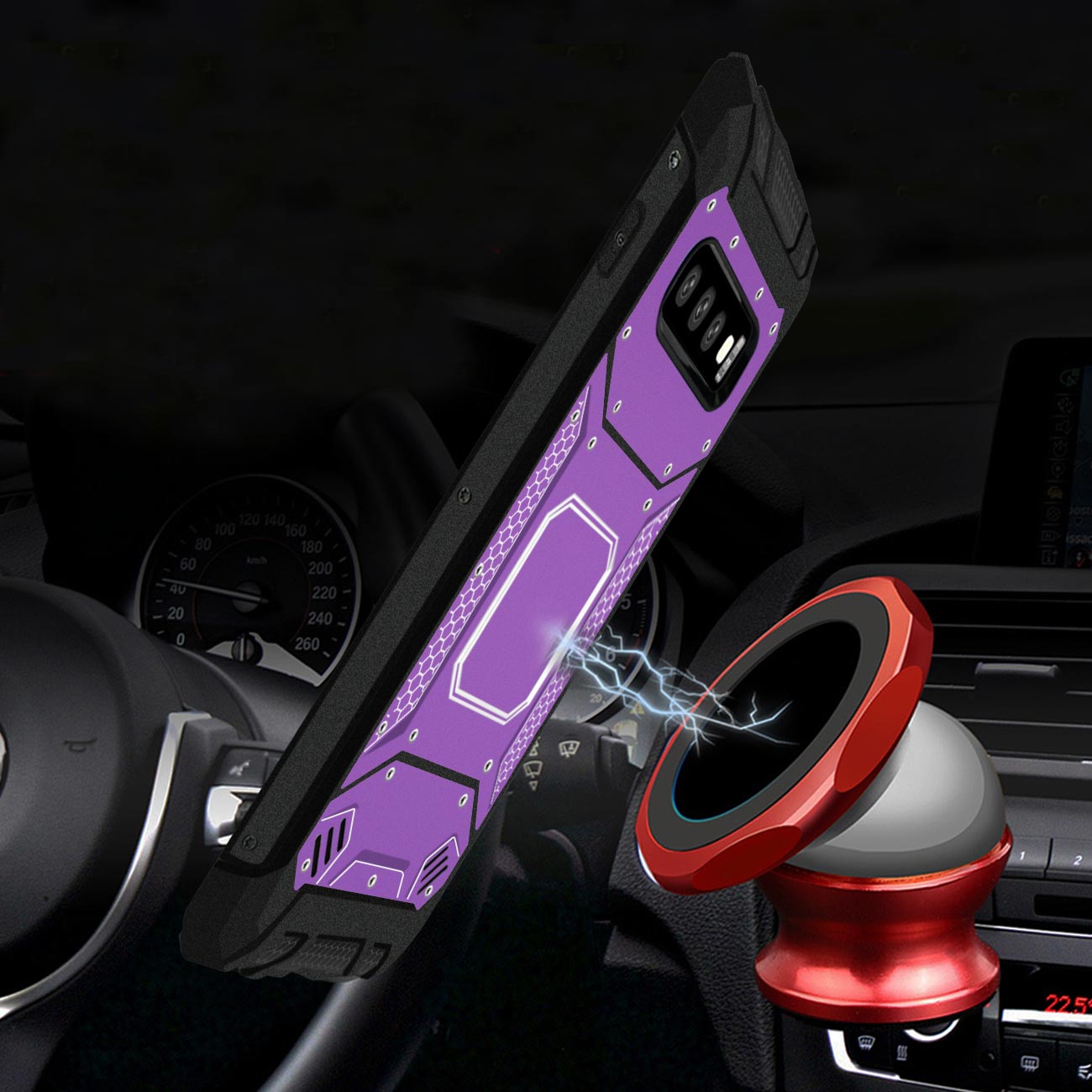 Case Front Cover Metallic Samsung S10 Lite Purple Color
