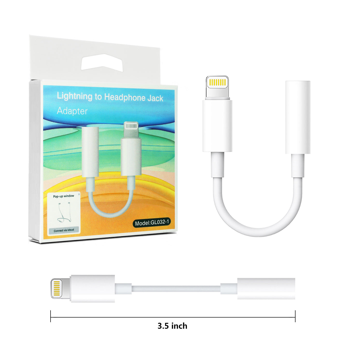 Cable Headphone Jack Adapter 8 Pin for iOS Dongle Aux Audio 3.5mm Jack