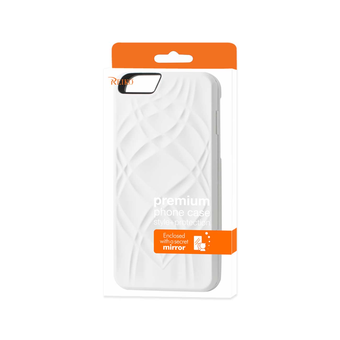 Wallet Case Hidden Mirror Kickstand Function iPhone 6/ 6S White Color