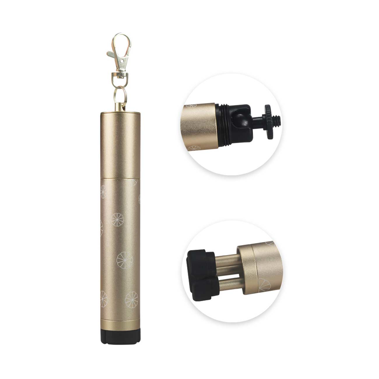 Selfie Monopod Stick Universal Tripod Mini Phone Holder In Gold