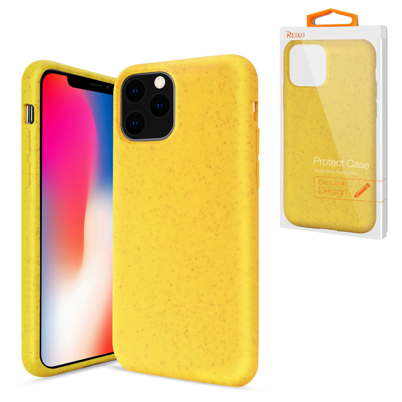 APPLE IPHONE 11 PRO MAX Wheat Bran Material Silicone Phone Case In Yellow
