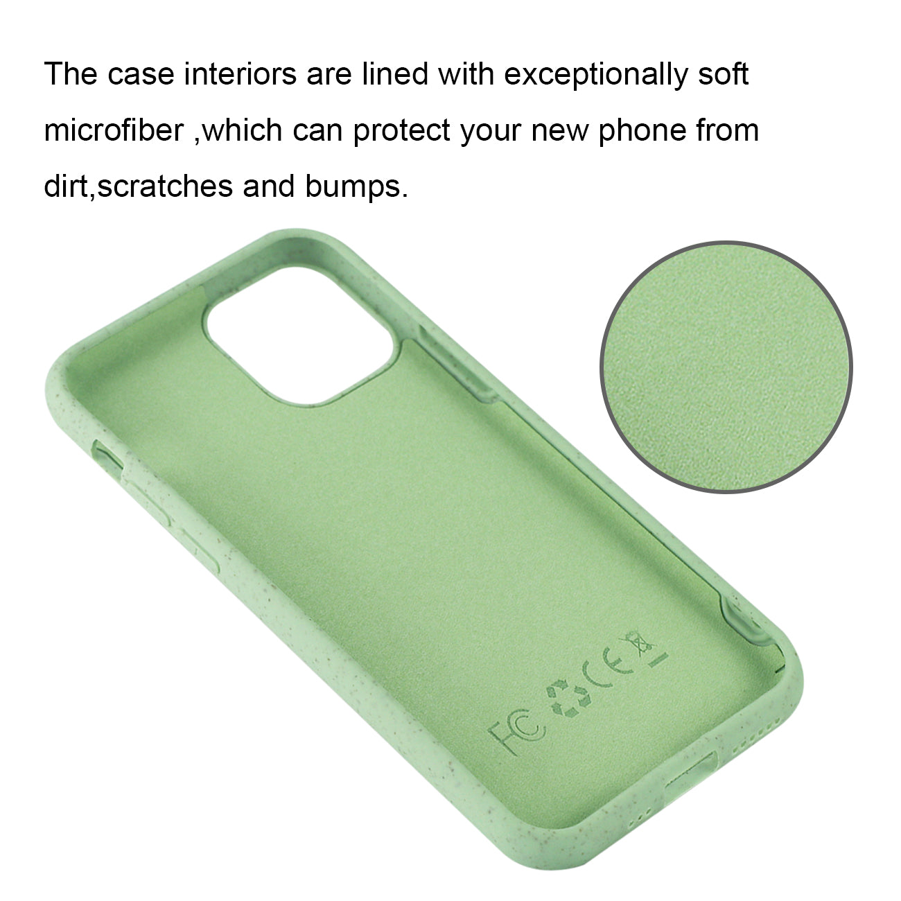 APPLE IPHONE 11 PRO Wheat Bran Material Silicone Phone Case In Green