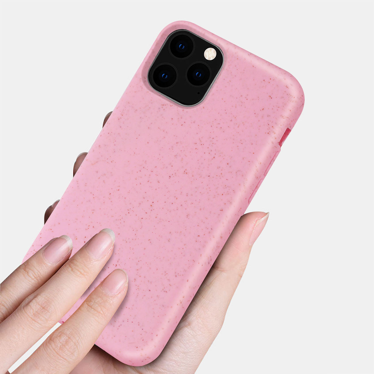APPLE IPHONE 11 PRO Wheat Bran Material Silicone Phone Case In Pink
