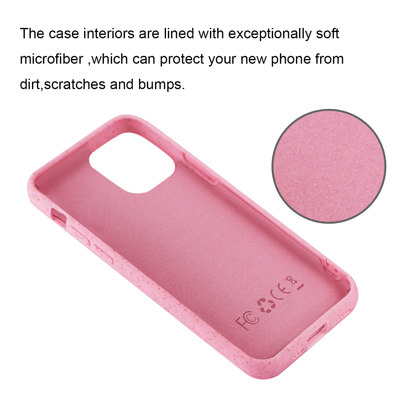 APPLE IPHONE 11 PRO Wheat Bran Material Silicone Phone Case In Pink