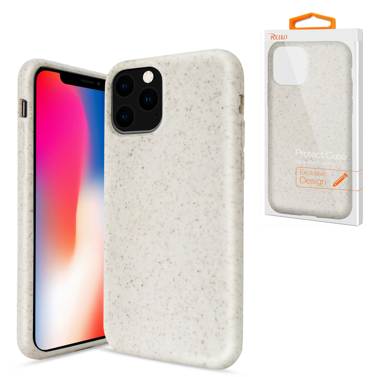 APPLE IPHONE 11 PRO Wheat Bran Material Silicone Phone Case In White