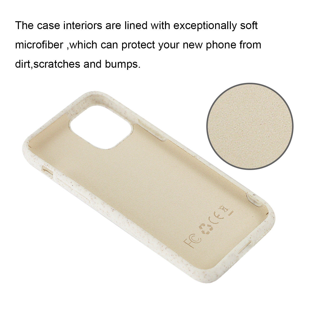 APPLE IPHONE 11 PRO Wheat Bran Material Silicone Phone Case In White