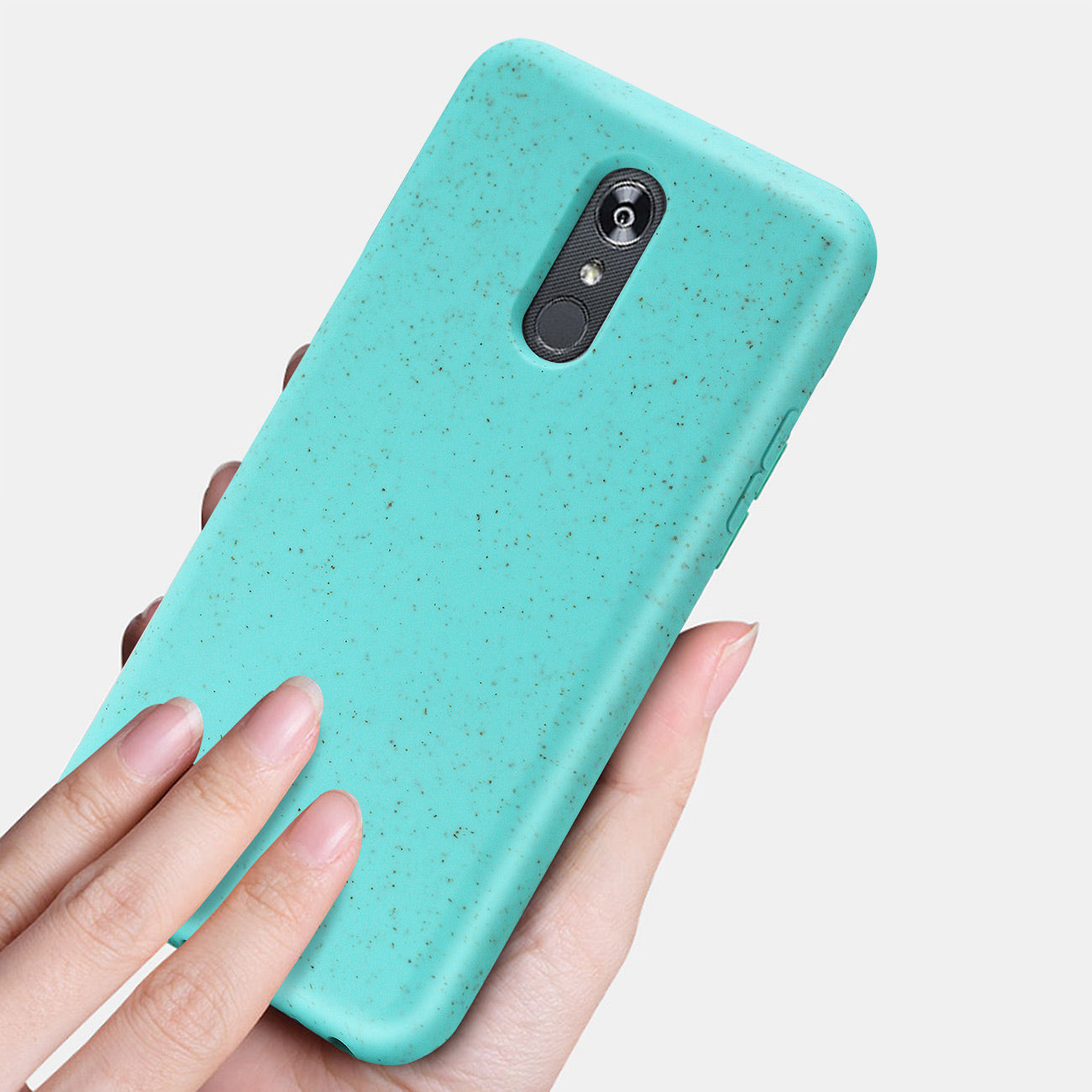 Phone Case Silicone Wheat Bran Material LG Stylo 5 Blue Color