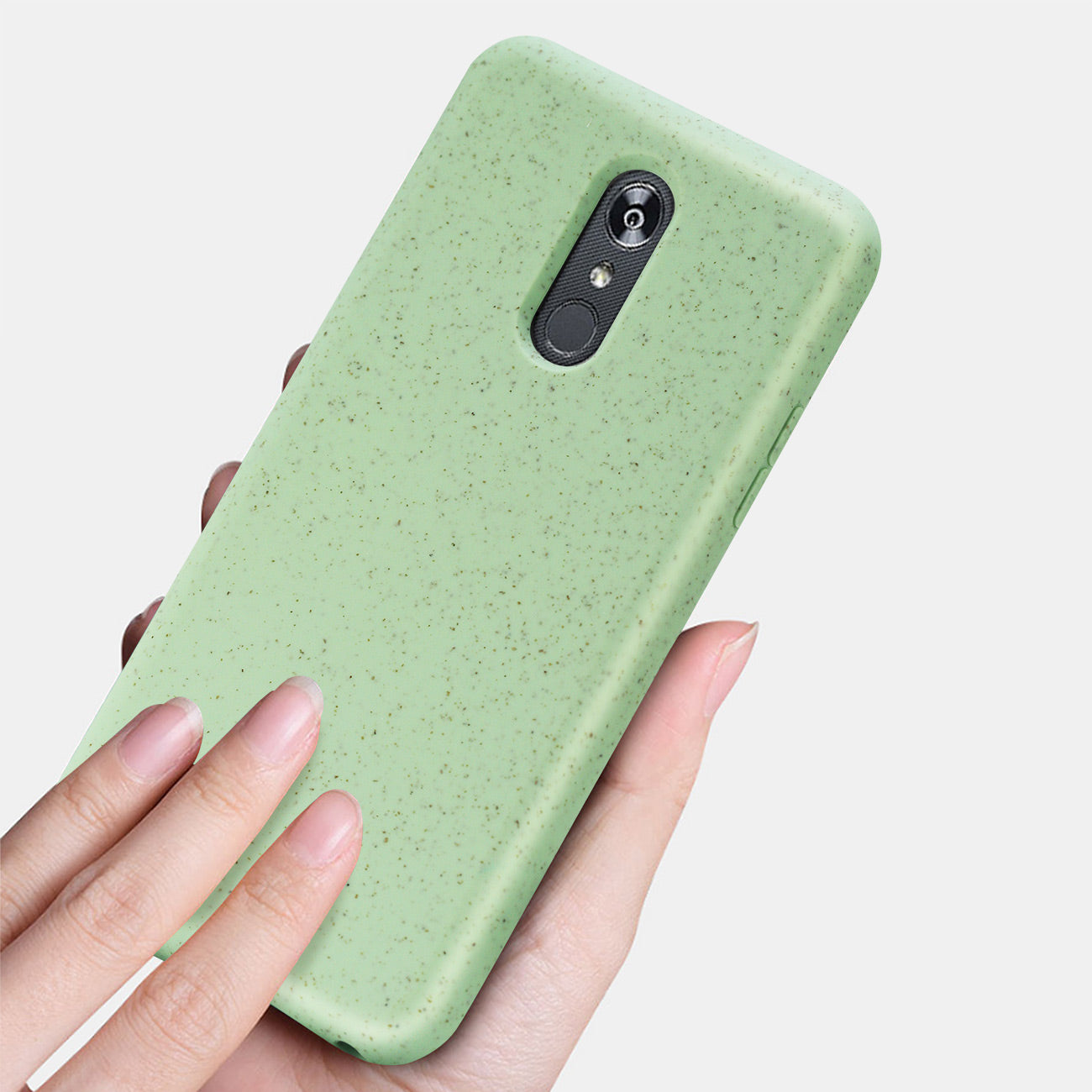 Phone Case Silicone Wheat Bran Material LG Stylo 5 Green Color