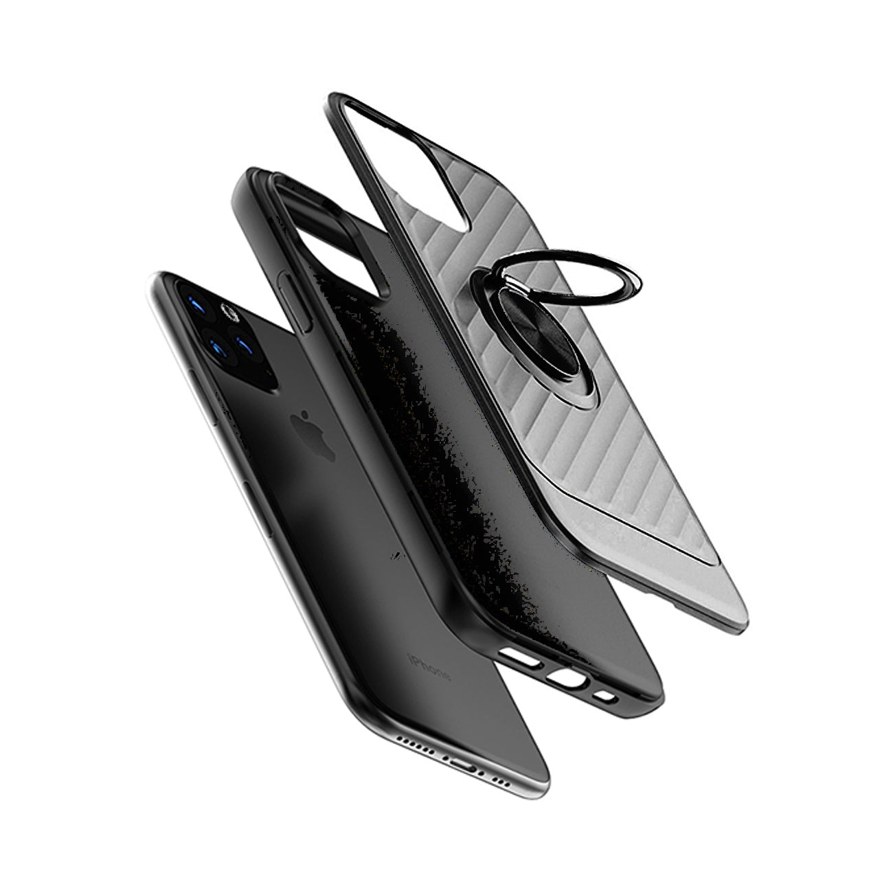 APPLE IPHONE 11 PRO Case with Ring Holder In Black