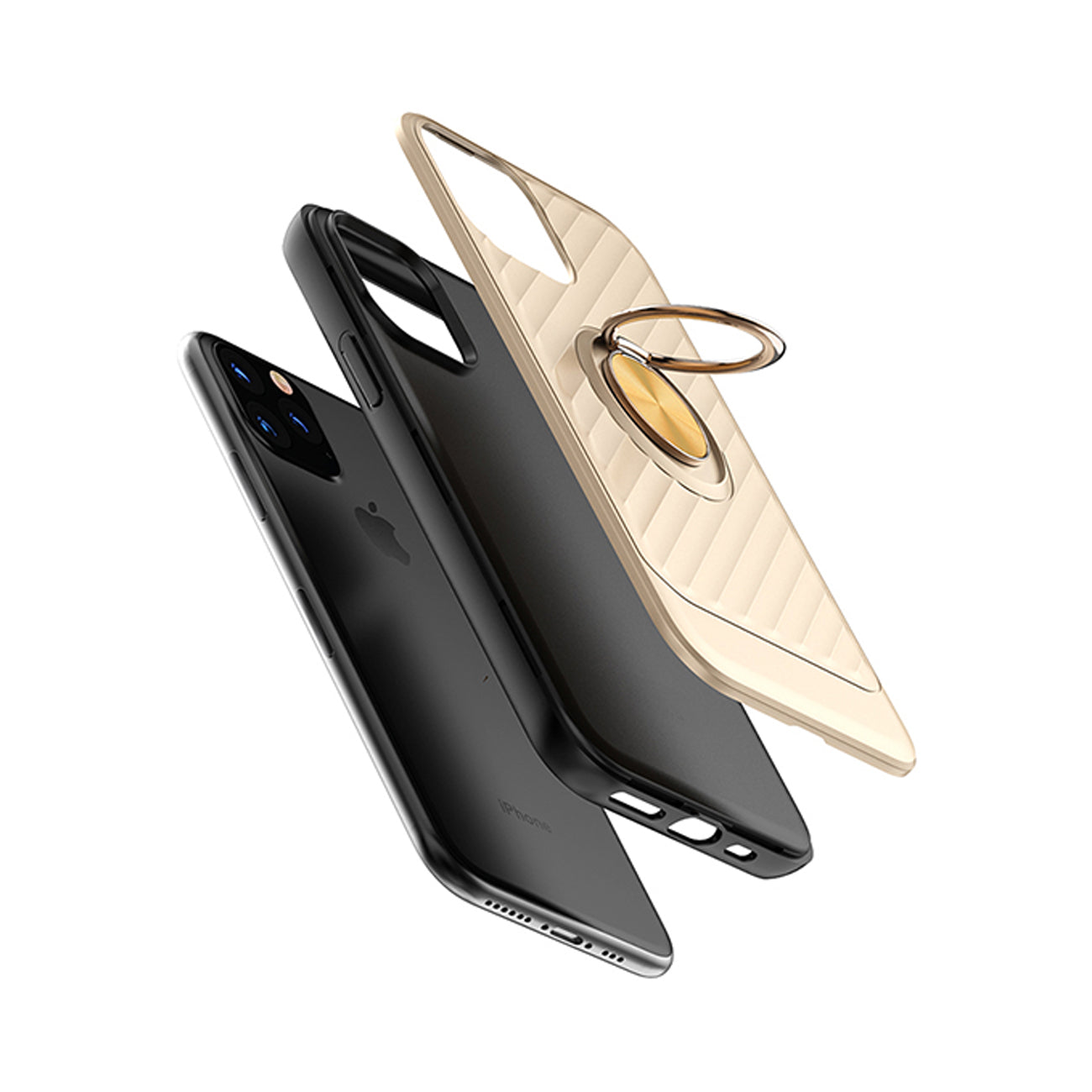 APPLE IPHONE 11 PRO Case with Ring Holder In Gold