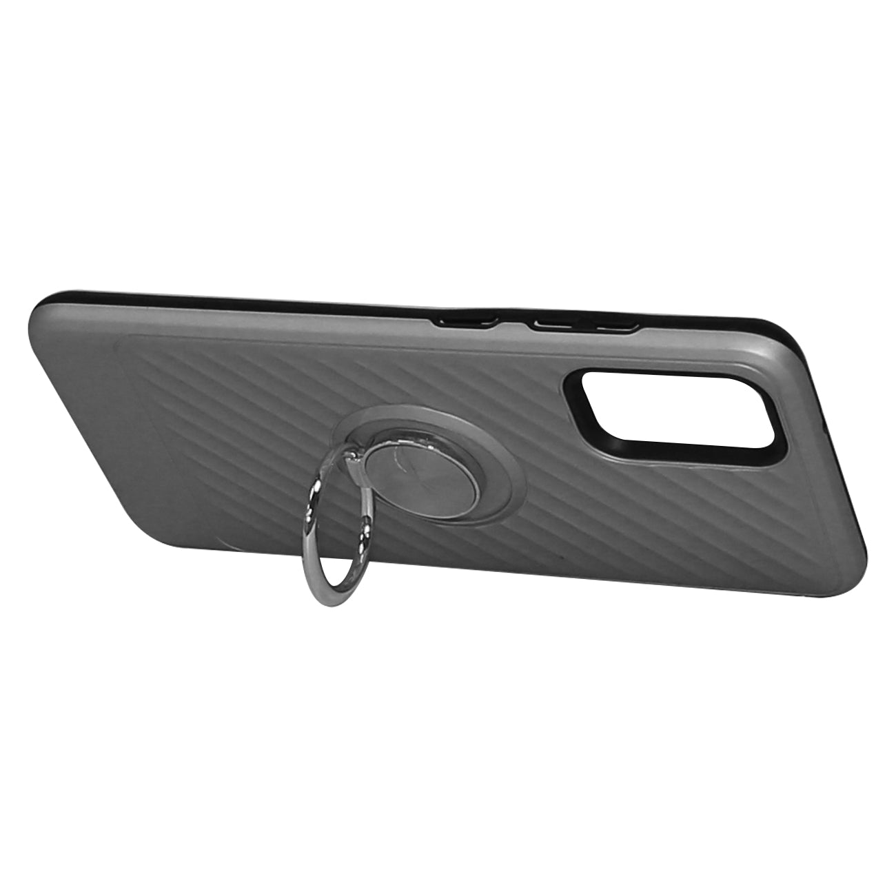 Case With Ring Holder Samsung Galaxy S20 Plus Silver Color