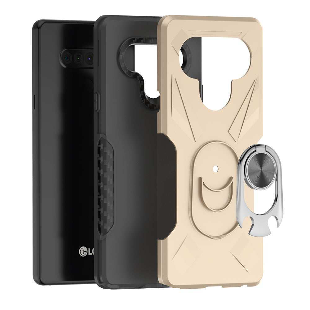 Phone Case With Ring Holder LG STYLO 6 Blue Color
