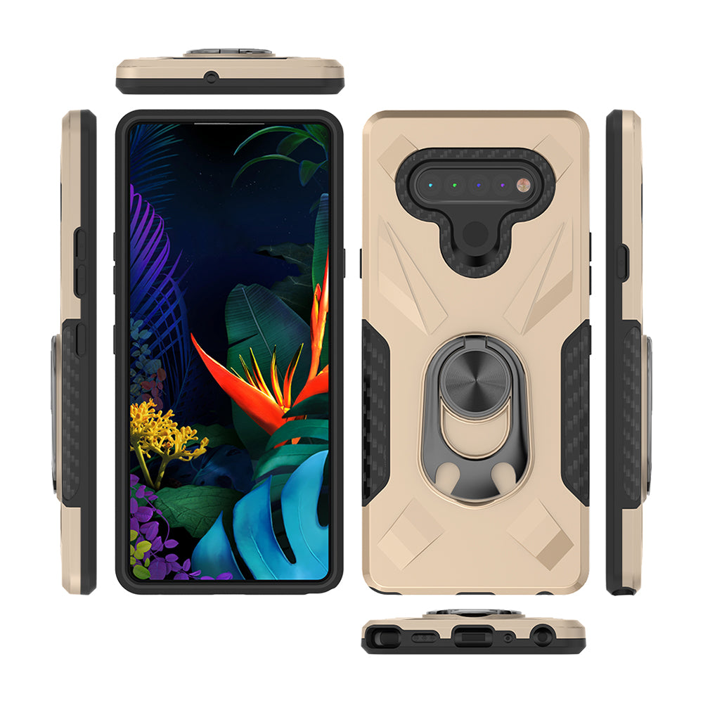 Phone Case With Ring Holder LG STYLO 6 Blue Color
