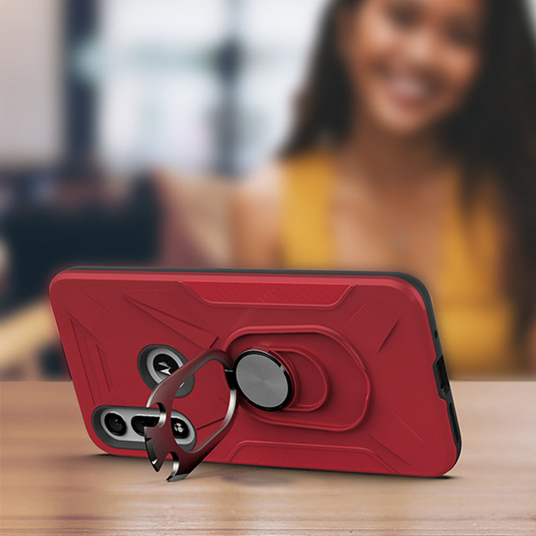 Case With Ring Holder Motorola Moto G Fast Red Color