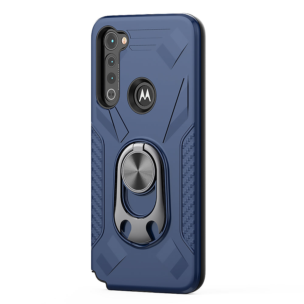 Case With Ring Holder Motorola G Stylus Blue Color