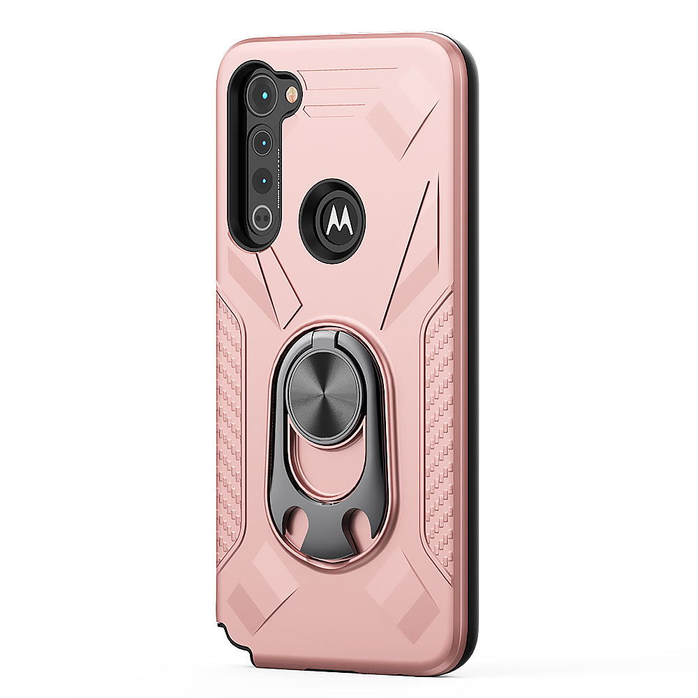Case With Ring Holder Motorola G Stylus Rose Gold Color
