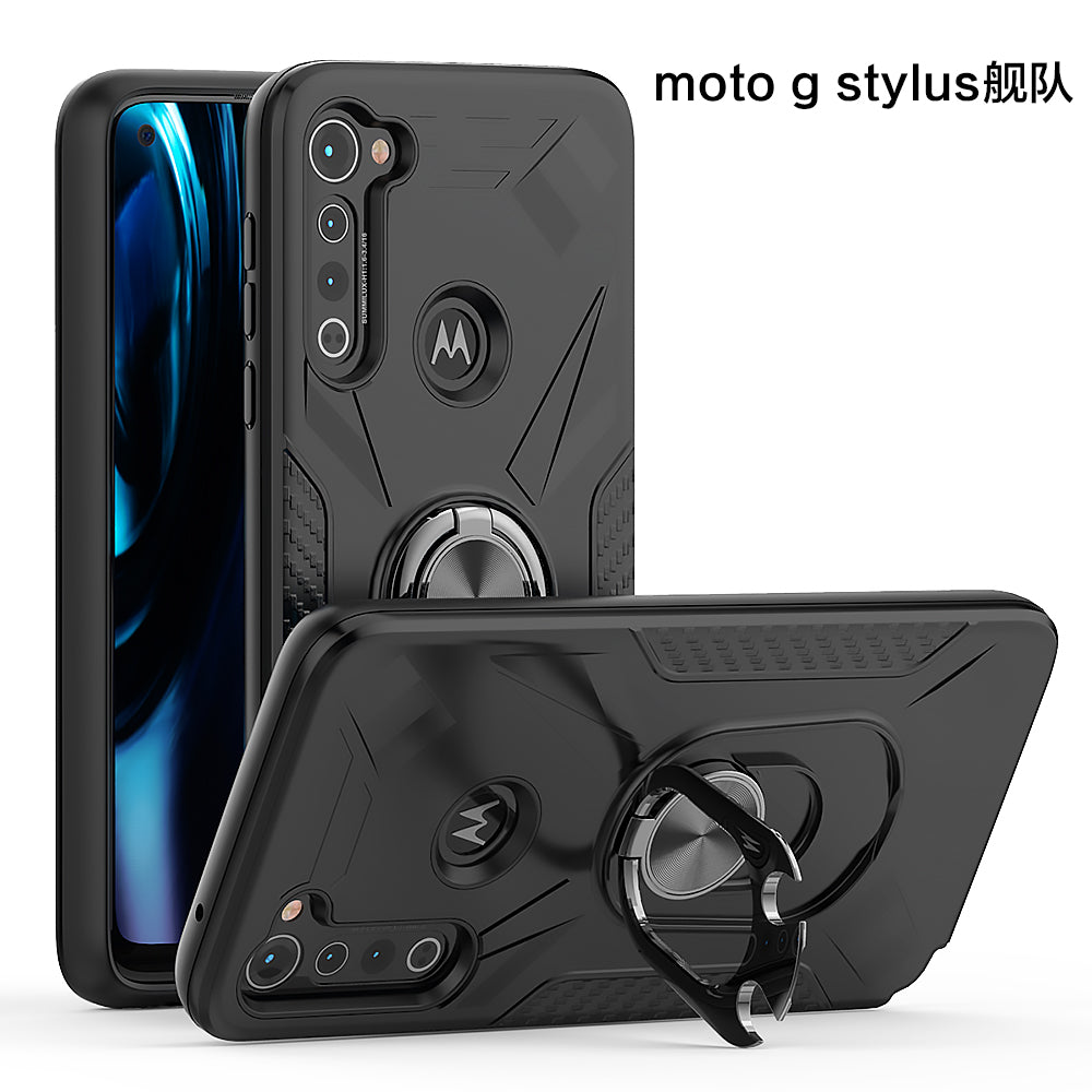 Case With Ring Holder Motorola G Stylus Rose Gold Color