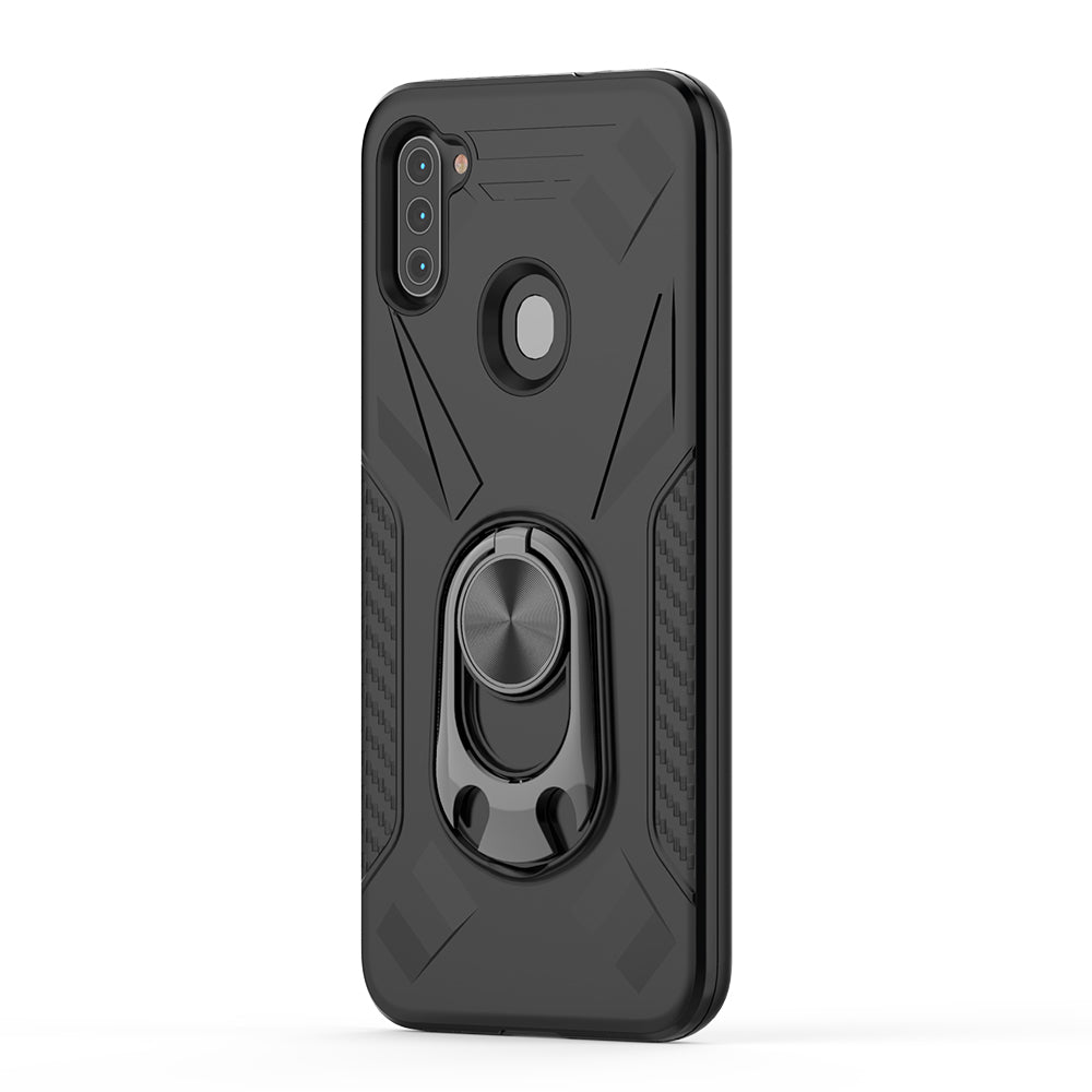 Phone Case with Ring Holder SAMSUNG GALAXY A11 In Black