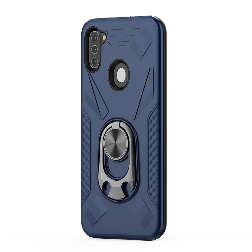Phone Case with Ring Holder SAMSUNG GALAXY A11 In Blue